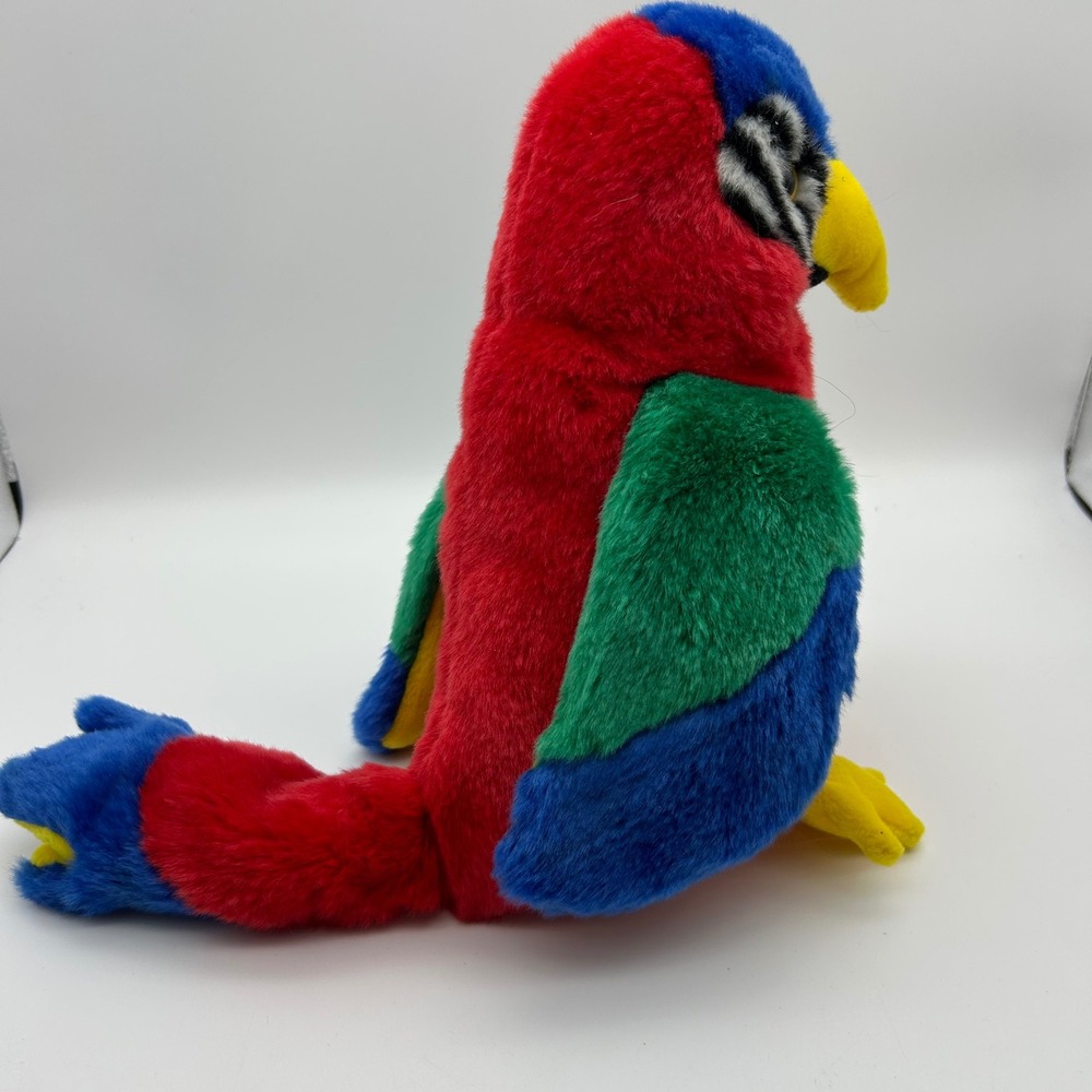 Ty Beanie Buddies Jabber the Parrot Red Macaw Plush 1999‎ Stuffed Animal Bird - Picture 3 of 9